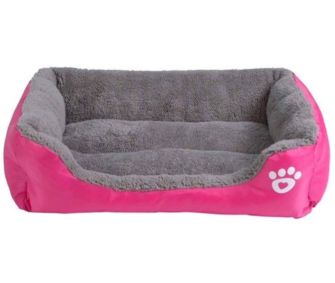 Moro Moro SKEIDO Cat Dog Bed Warm Cozy Dog House Soft Fleece Nest Dog Baskets House Mat Autumn Winter Waterproof Kennel (pink)
