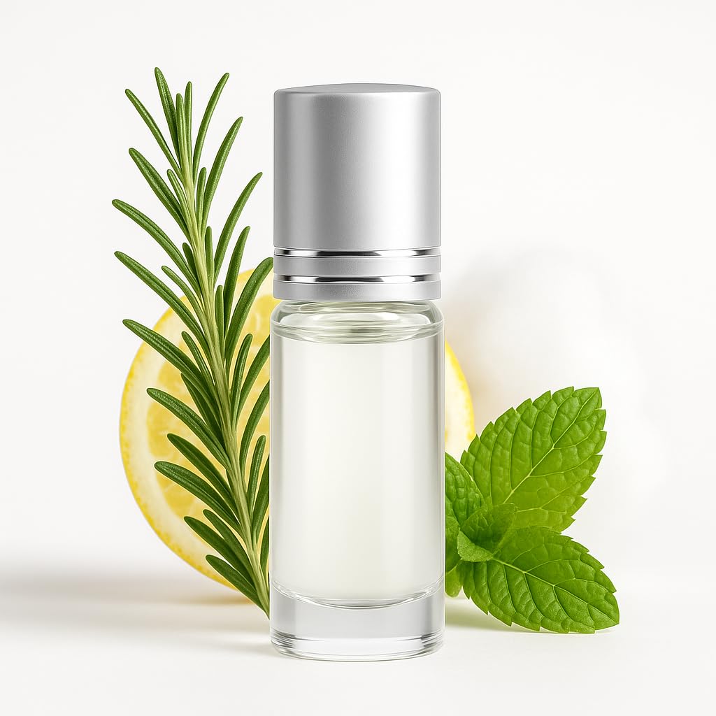 Peppermint Lemon Focus Perfume Oil 12ml Roll-On – زيت عطر النعناع والليمون لتحسين الذاكرة والتركيز للجنسين – Perfumes for Women & Men – Alcohol-Free Long Lasting by La Perfumes Niche