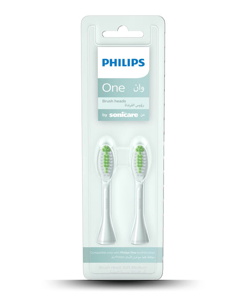 Philips One By Sonicare, 2 Brush Heads, Mint Light Blue, BH1022/03