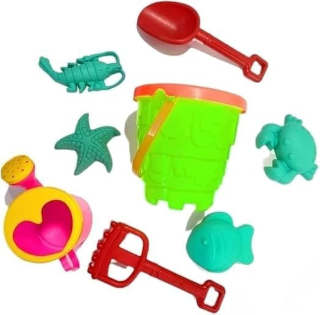 Generic Round Sea Bucket Toy with Supplies and Tools