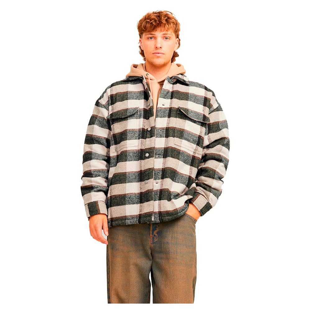 JACK & JONES Men's Vester-Bro Teddy Long-Sleeves Fabric