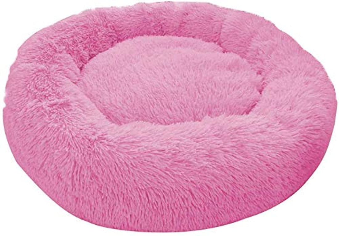 Moro Moro 3 Deluxe Washable Round Fluffy Extra Large Dog Beds Sofa (3Xl-120Cm, Pink)