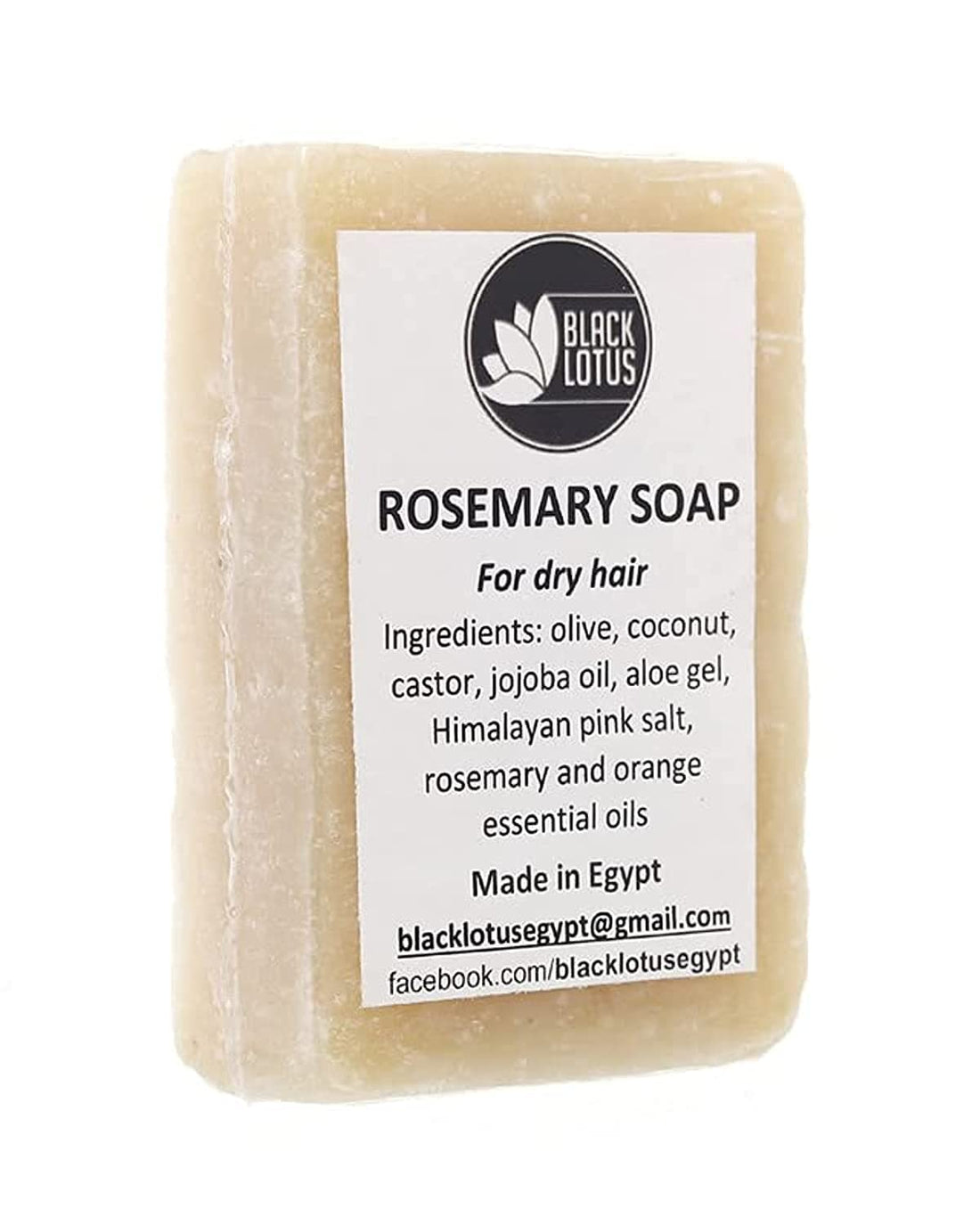 Black Lotus Rosemary Soap Bar for Dry Hair