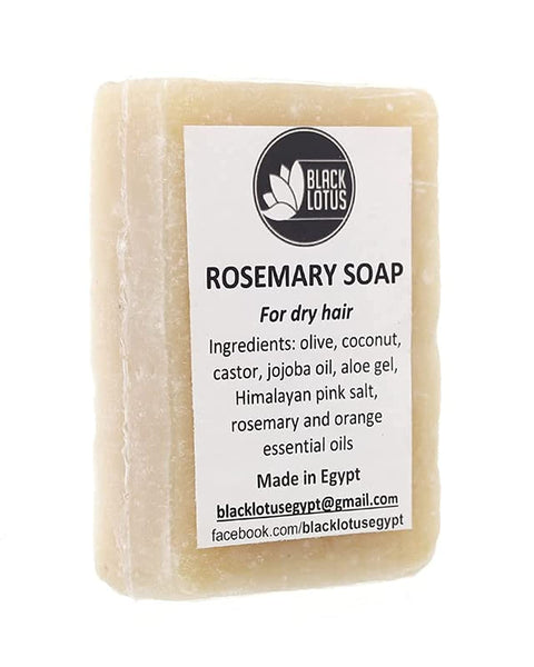Black Lotus Rosemary Soap Bar for Dry Hair