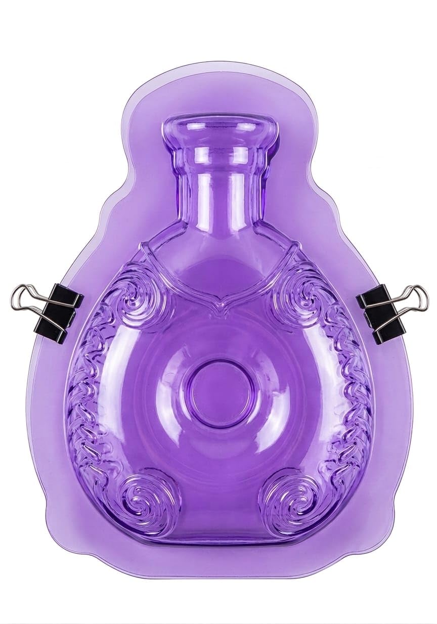 Volora Acrylic Chocolate Bottle Shape Perfume Purple Acrylic for DIY Jewelry Making Sold