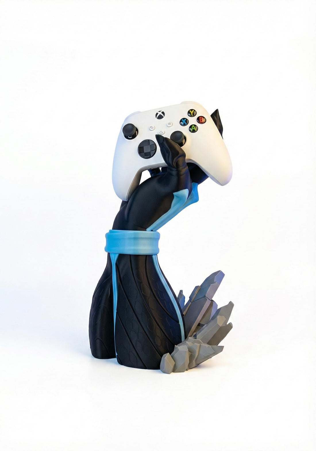 Universal Gaming Controller Holder & Display Stand - (Beast Hand/Skull) - Desk Organizer & Wall Mount Setup for Xbox Series X/S, PS5, PS4, Switch Pro - Unique Gamer Room Decor (ARM)