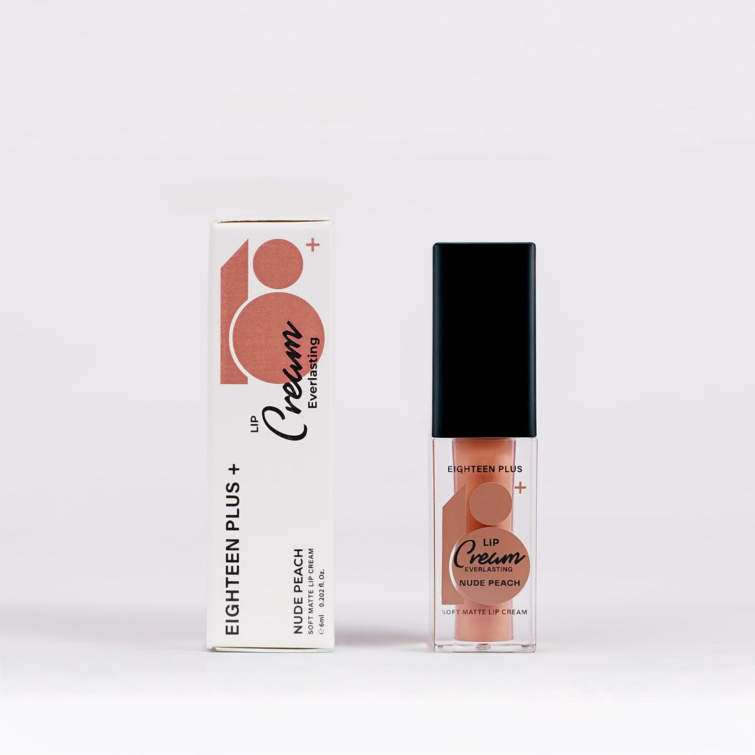 Everlasting Lip Cream, Nude Peach, Soft Matte Finish, Long-Lasting 24-Hour Wear, 6ml