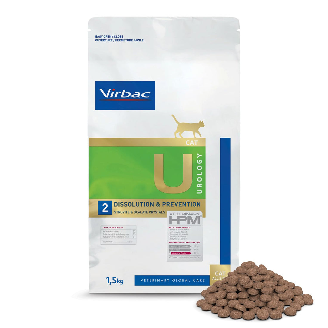 Veterinary Hpm Virbac Hpm Cat U2Urology Str/Diss/Prev 1.5Kg Virbac 00876 1500g