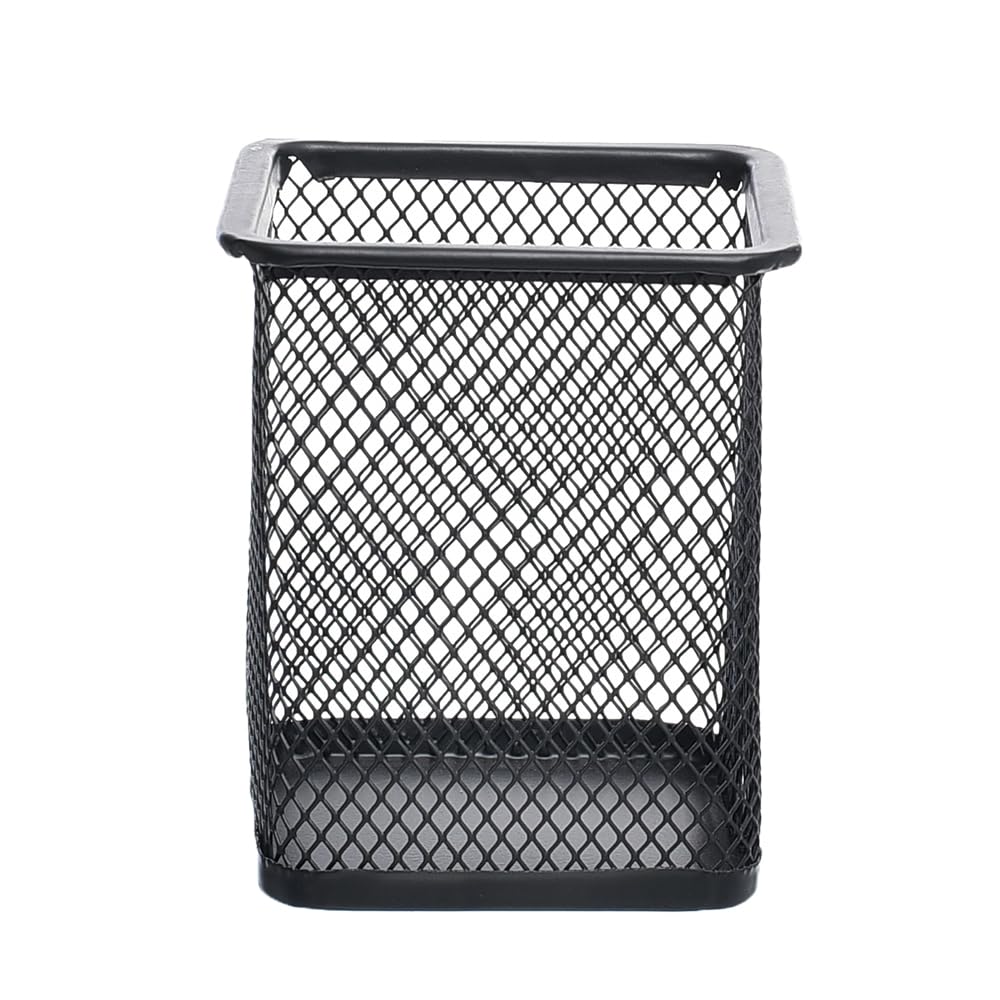 Elmaayergy 804/H520/D-2 Square Organizer Pen Cup With Durable Material, Suitable For School And Home