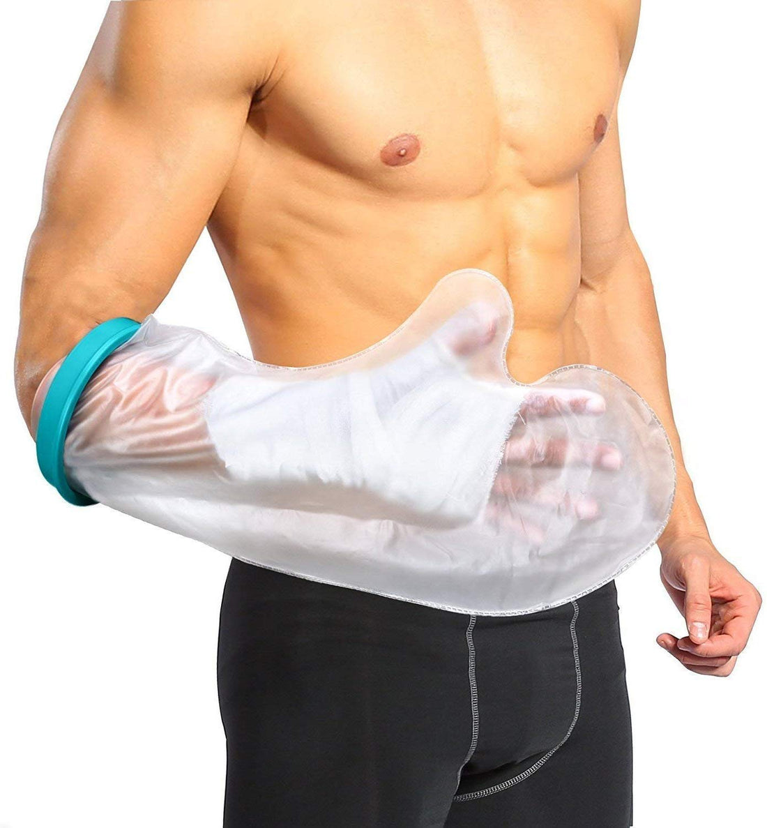 DOACT Waterproof Arm Cast Cover for Shower Bath, Reusable Cast Protector Covers Cast Wound Dressing Bandages Dry, Adult Arm Cast Sleeve Bag Covers Hands, Wrists, Fingers for Wounds Burns (Adult 20")