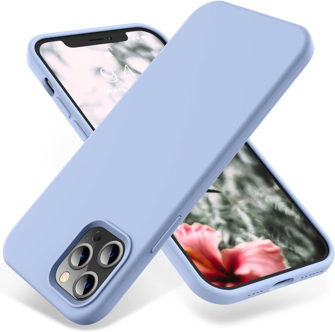 Next store Compatible with iPhone 13 Pro Max Case, Liquid Silicone Case, Full Body Protective Cover, Shockproof, Slim Phone Case, Anti-Scratch Soft Microfiber Lining (Sky Blue)