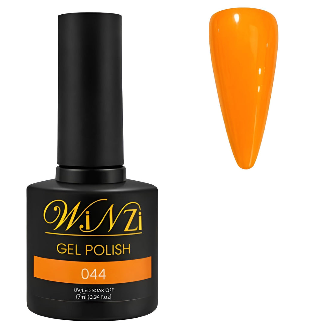 Gel Nail Polish 7ML, Pastel Orange Shade, Soft Light Orange Color, Soak Off UV LED Gel, Smooth Application, High Gloss Finish, Salon & Home DIY Manicure Nail Art (044)