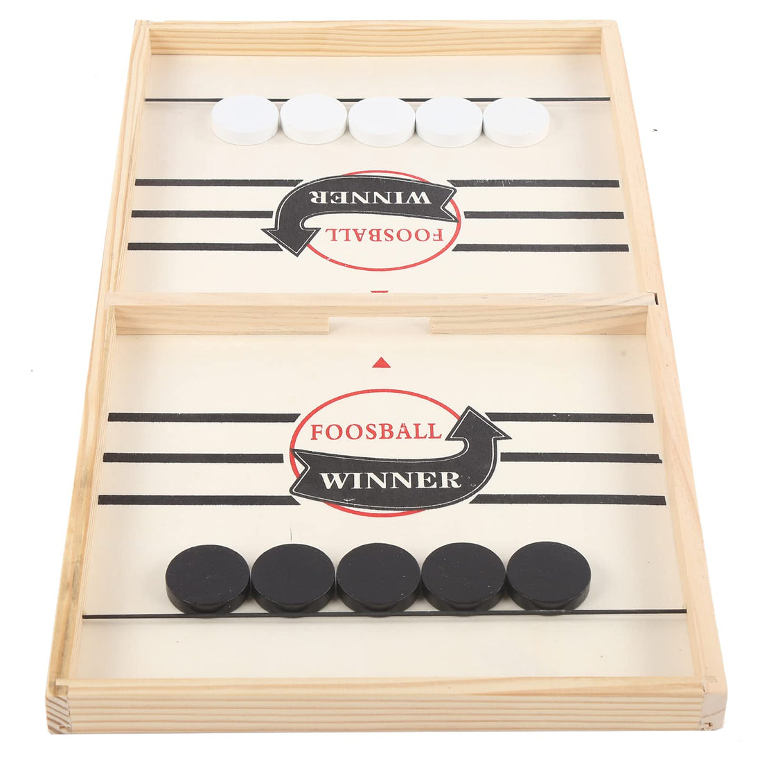 plplaaoo Fast Sling Puck Game,Table Hockey Board Game, Large Size Wooden Table Hockey Board Game, ParentChild Interactive Kids Chess Game, Desktop Battle Board Game, Adults and Kids Family Games