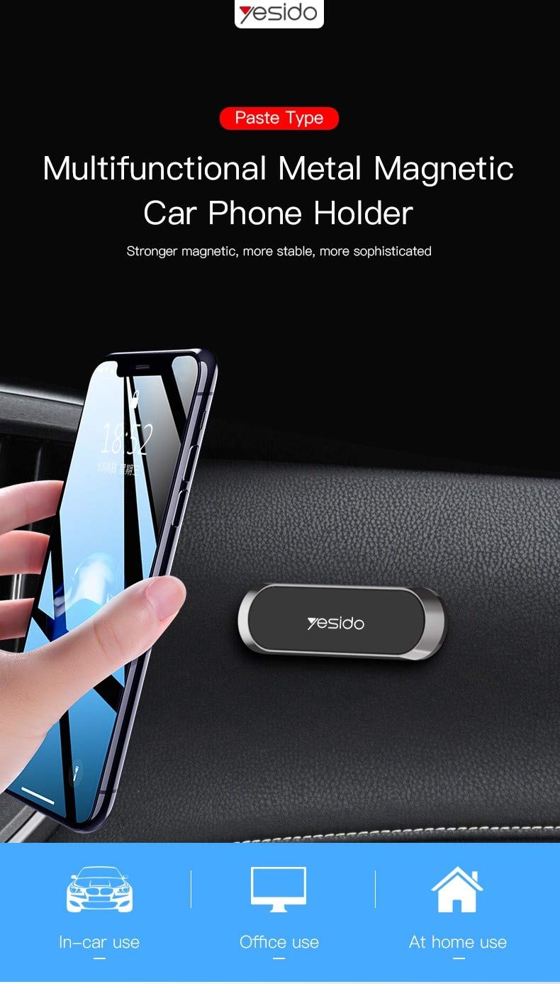 Yesido WCP C55 Magnetic Dashboard Phone Car Mount (GRAY)