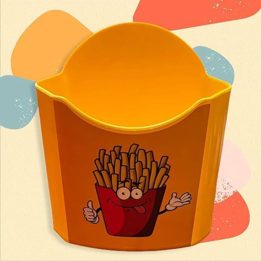 Plastic Potato and Snax Bucket - Yellow