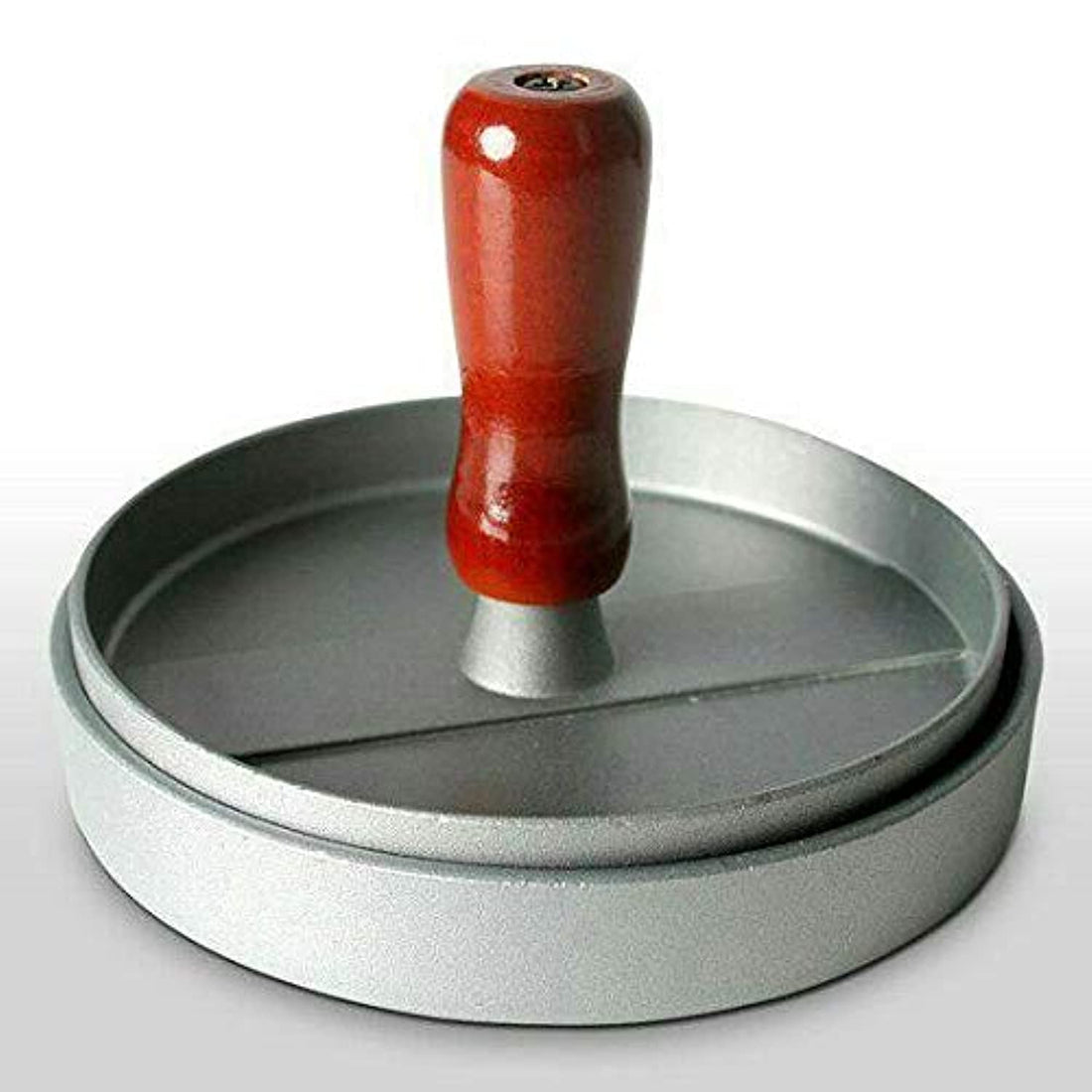 Single screw press with wooden handle