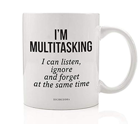 MULTITASKING Coffee Mug Sarcastic Idea for Busiest Ignorant Person You Know Funny Birthday Christmas for Friend Manager Boss Office Coworker 11oz Ceramic Coffee Tea Cup DM0687_2