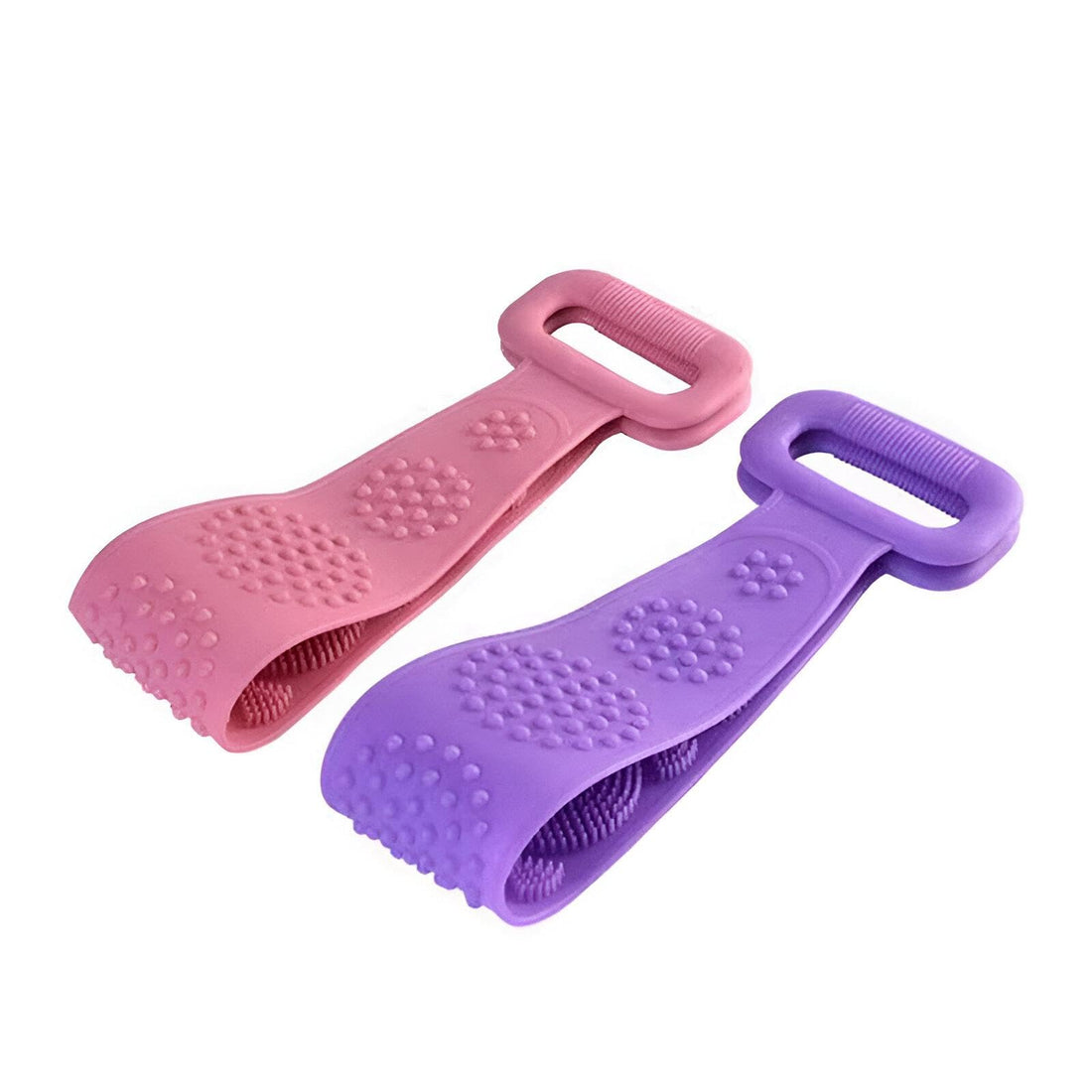 Exfoliating Scrubbing Tool - Silicone Double-Sided Body Brush Designed for Deep Cleaning, Gentle Exfoliation, and Relaxing Massage to Promote Healthy Skin (2 piece of the color shown)