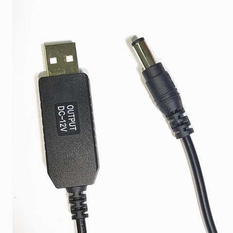 Router Power Cable Using Power Bank USB Port 5V to 12V Converter [1M Cable]