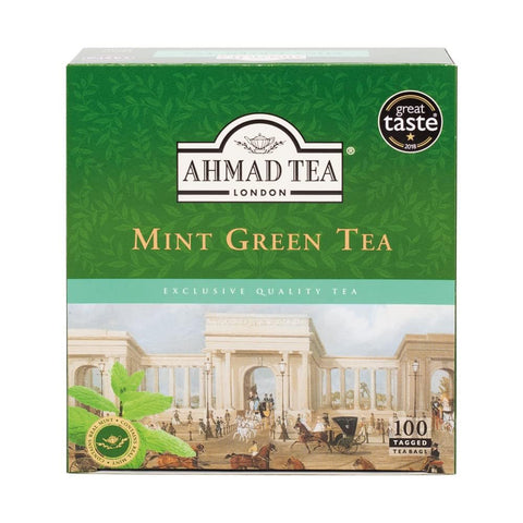 Ahmad Tea Green Tea w/ Mint 100 Tagged