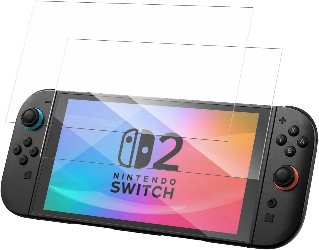 for Nintendo Switch 2 Screen Protector [7.9''] 2025 Tempered Glass: Accessories - Bubble Free - Anti-Scratch - Touch Sensitive - Ultra-Clear [2Pack]