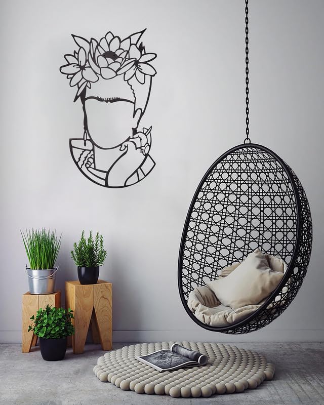 Frida Kahlo Wall Decor 130x74cm Black WQ.WA193.01