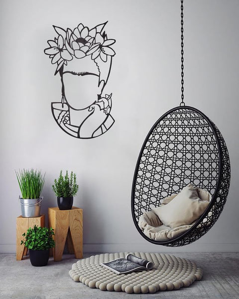 Frida Kahlo Wall Decor 130x74cm Black WQ.WA193.01