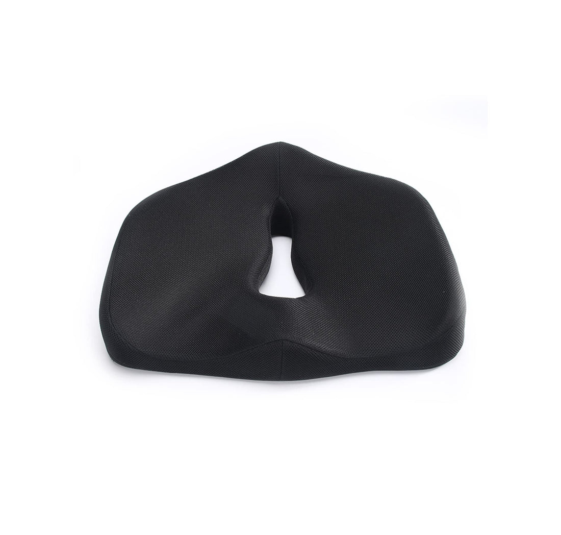 Penguin Premium Medical Seat Cushion Soft Velvet - Memory Foam - Black