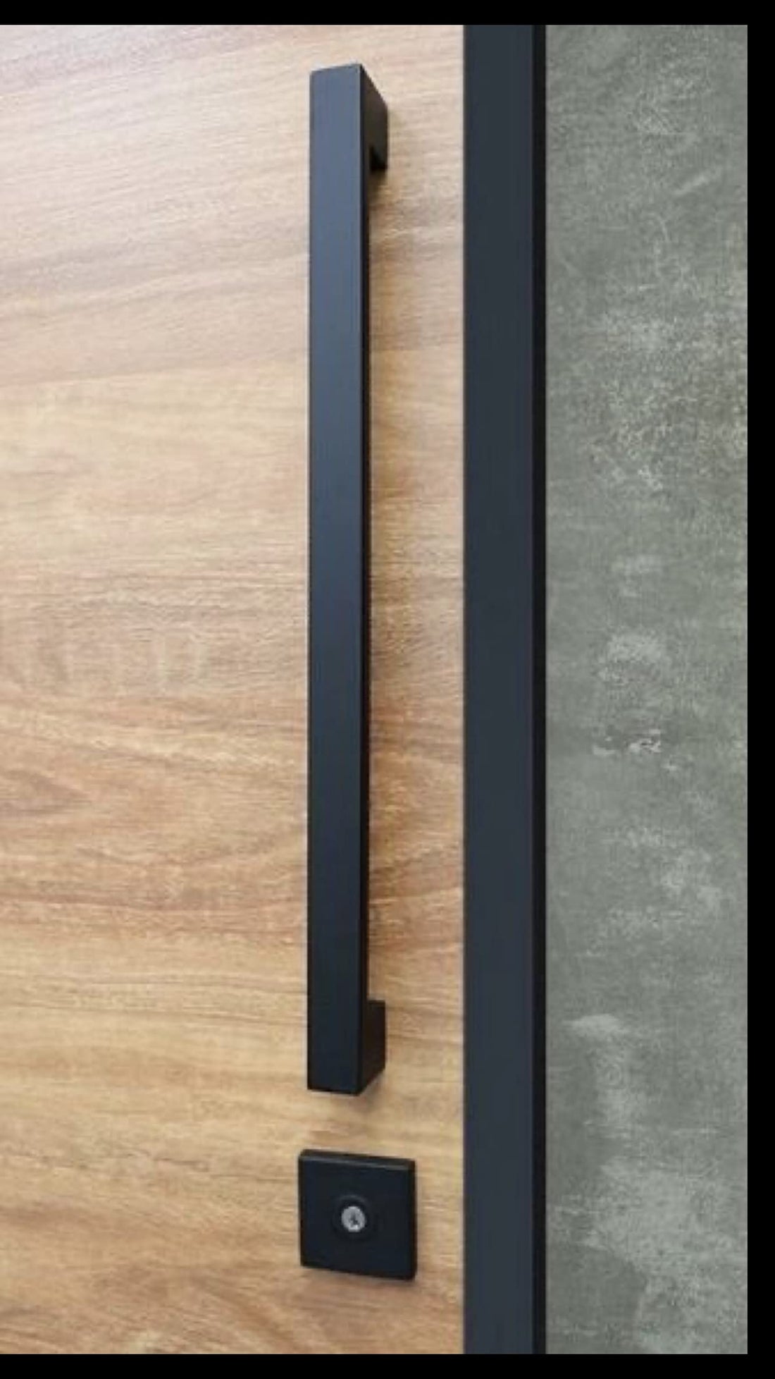 Black 65cm Door Knob Material Stainless Steel