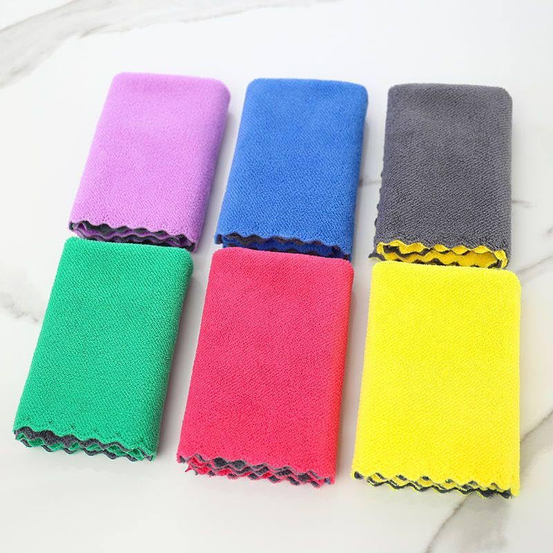Enjoy Easier & Faster Cleaning with 3 Piece Microfiber Towel Set, Reversible Soft on All Surfaces and Scratches, Perfect for Glass, Appliances and Kitchen. (Pack of 6)