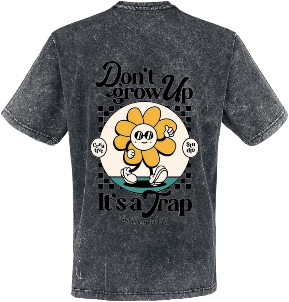 Don't Grow Up It's a Trap T-shirt washed