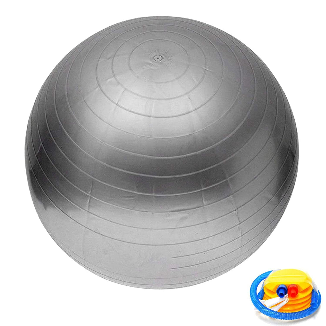Generic EXERCISE GYM YOGA SWISS 65cm BALL FITNESS AB ABDOMINAL SPORT WEIGHT LOSS SILVER