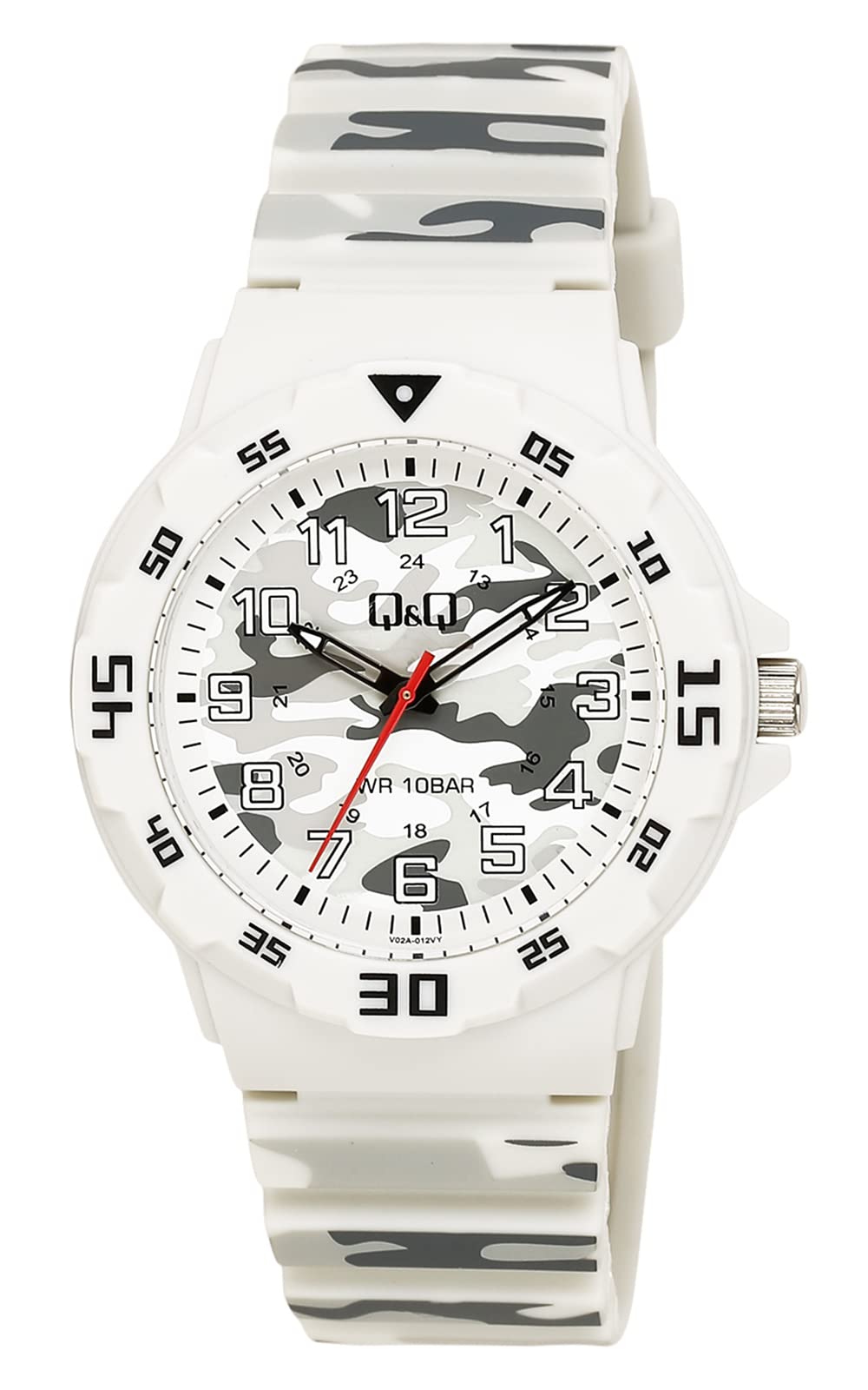 Q&Q WATCHES Unisex Camouflage Collection Analog Multicolor Dial Watch-V02A-012VY, Camouflage, strap