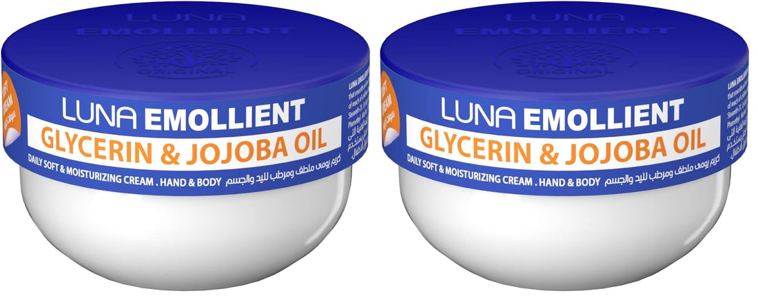 Luna Emollient soft cream glycerin & jojoba oil 160 gm (Pack of 2)