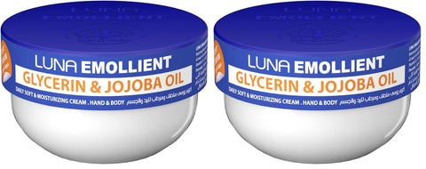 Luna Emollient soft cream glycerin & jojoba oil 160 gm (Pack of 2)