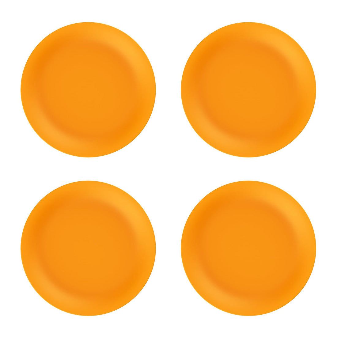 M-Design Lifestyle™ Dinner Plate 26 cm - Pack of 4 - BPA Free, Microwave Safe, Dishwasher Safe, Food Safe, Stackable - Orange