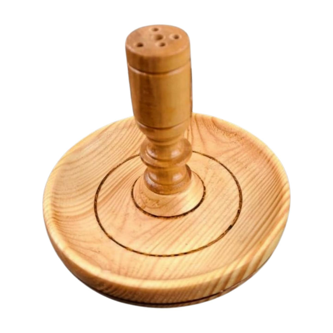 Wooden Incense Holder, Traditional Natural Wood Incense Holder, Home Accessory, Handmade Incense Burner for Home Decor and Meditation (Natural Wood Beige)