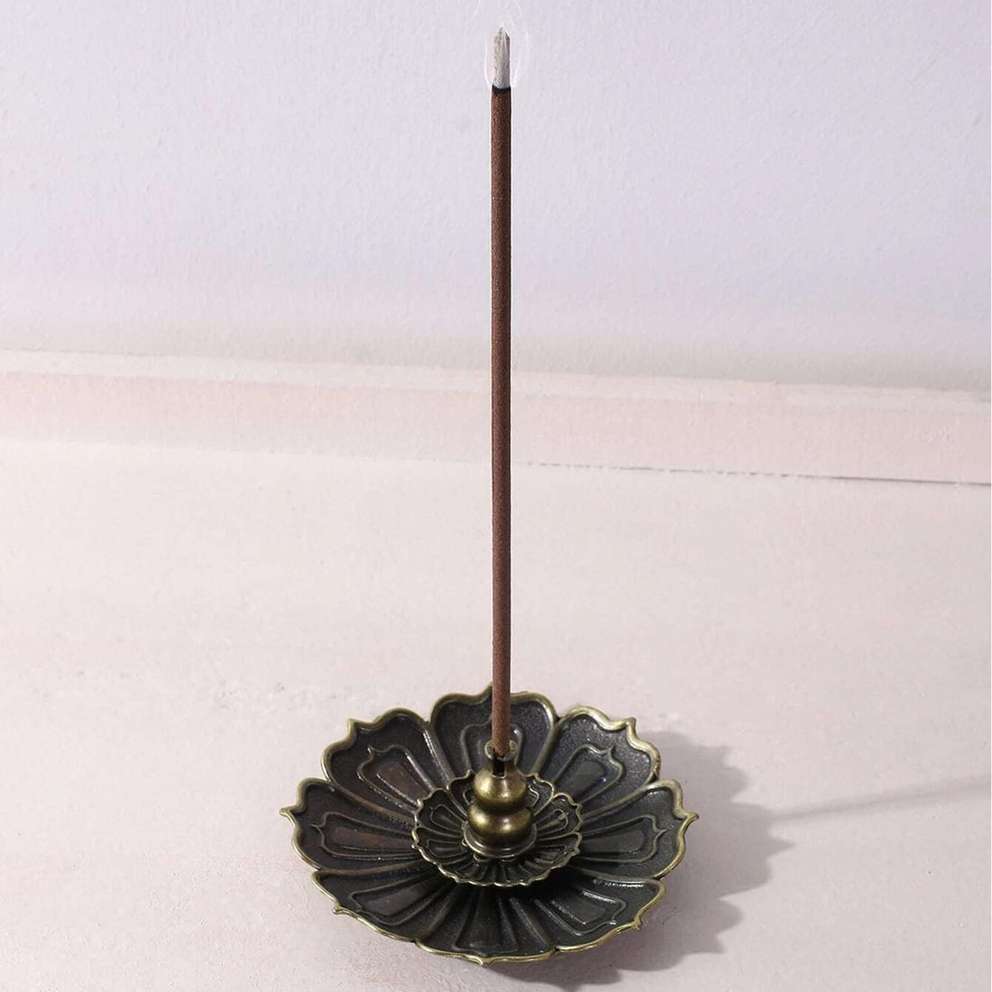 THE PACK Lotus Incense Stick Holder - Incense Stick Incense Burner, Incense Catcher Lotus Incense Burner (BORNZE)