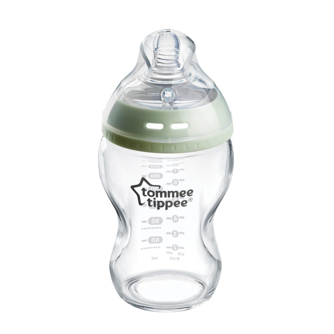 Tommee Tippee Tt42243877 Closer To Nature Glass Bottle, 250 ml Clear