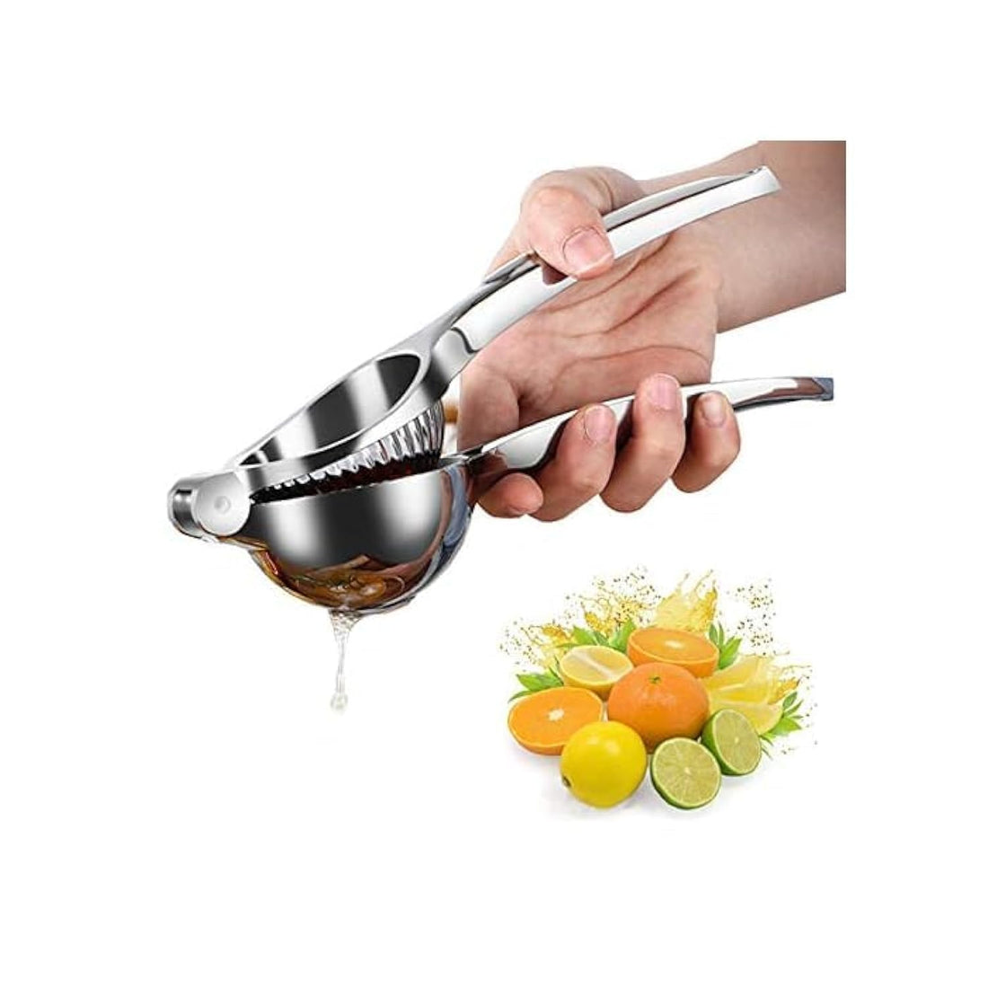 Lemon Squeezer Press Hand Juicer Stainless Steel Fruit Juicer, Heavy Duty Metal Orange Juicer, Citrus Juicer, Lemon Juicer, Manual Fruit Juicer, Lime Squeezer 22