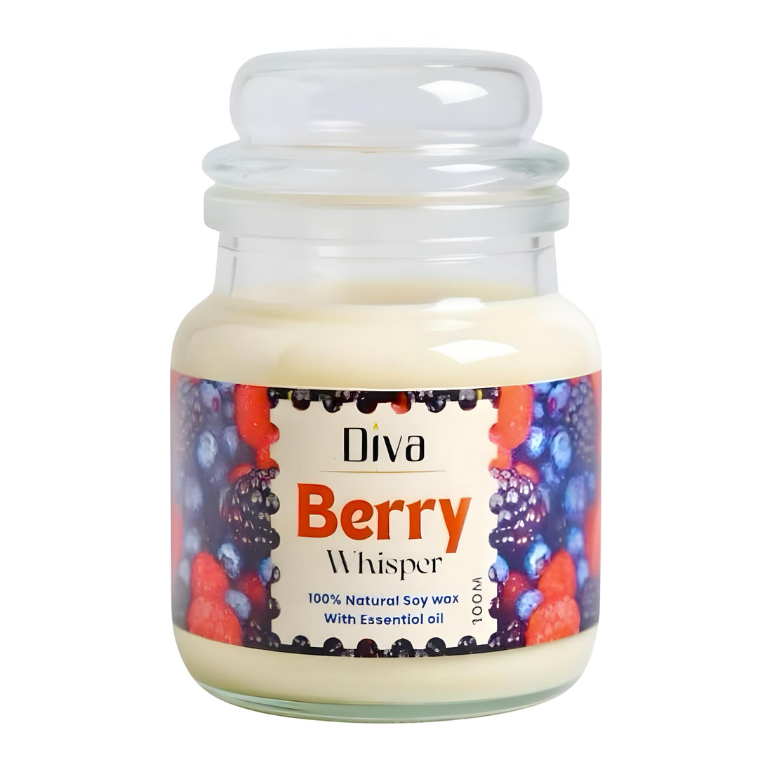 DIVA Scented Candle 100ml â€“ Natural Soy Wax, Clean Burn For All Occasions: Birthday, Wedding, Valentineâ€™s, Motherâ€™s Day, Christmas Elegant Jar â€“ Ideal for Relaxation & Home Decor (Mix Berry)