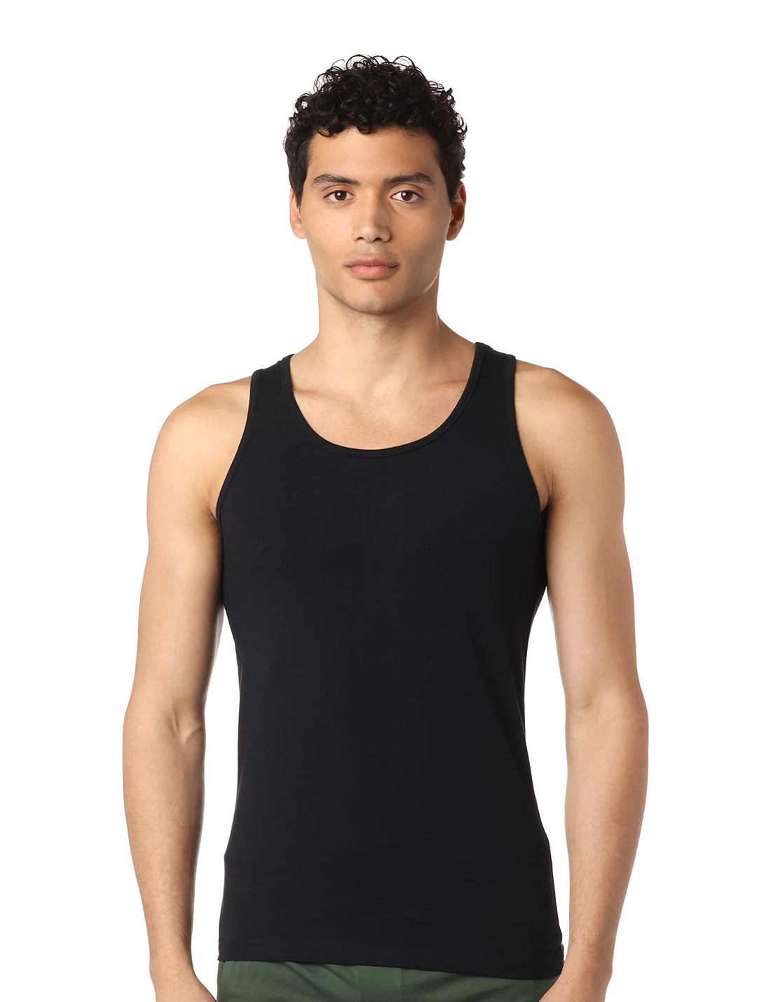 Dice Mens Rounded Neck Tank Top- Single Undershirt (pack of 1)