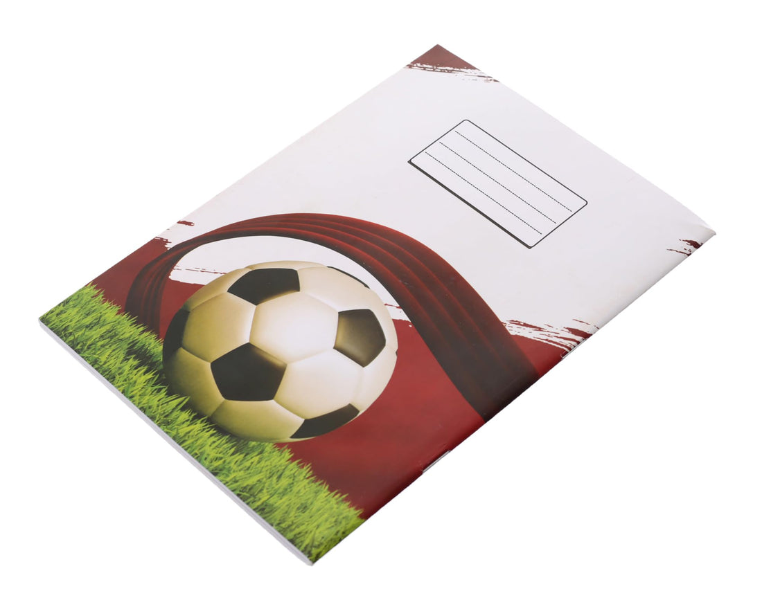 Extra Line School Notebook Stapled Squares 40 Sheets Ball Design Coated Cover