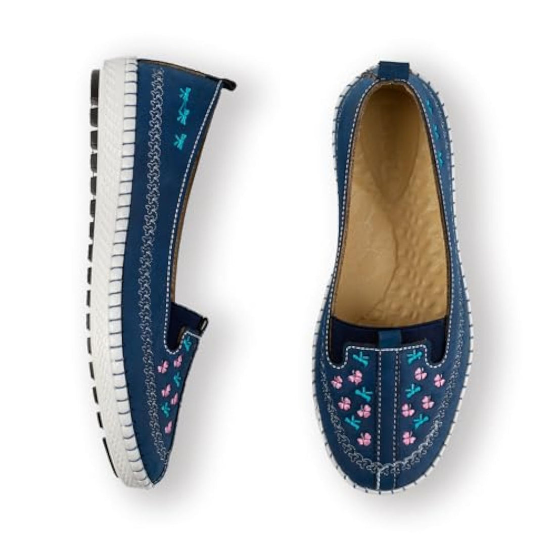 Women Hand-Made Flat Shoes - Comfortable & Flexible Medical Sole