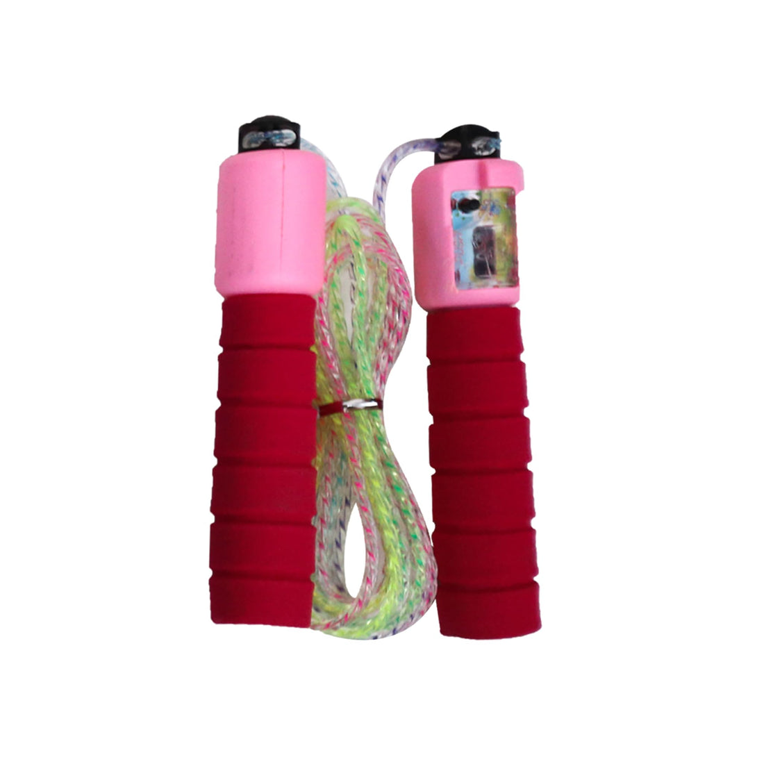 Pink Jump Rope with Counter for Cardio and Calorie Burning