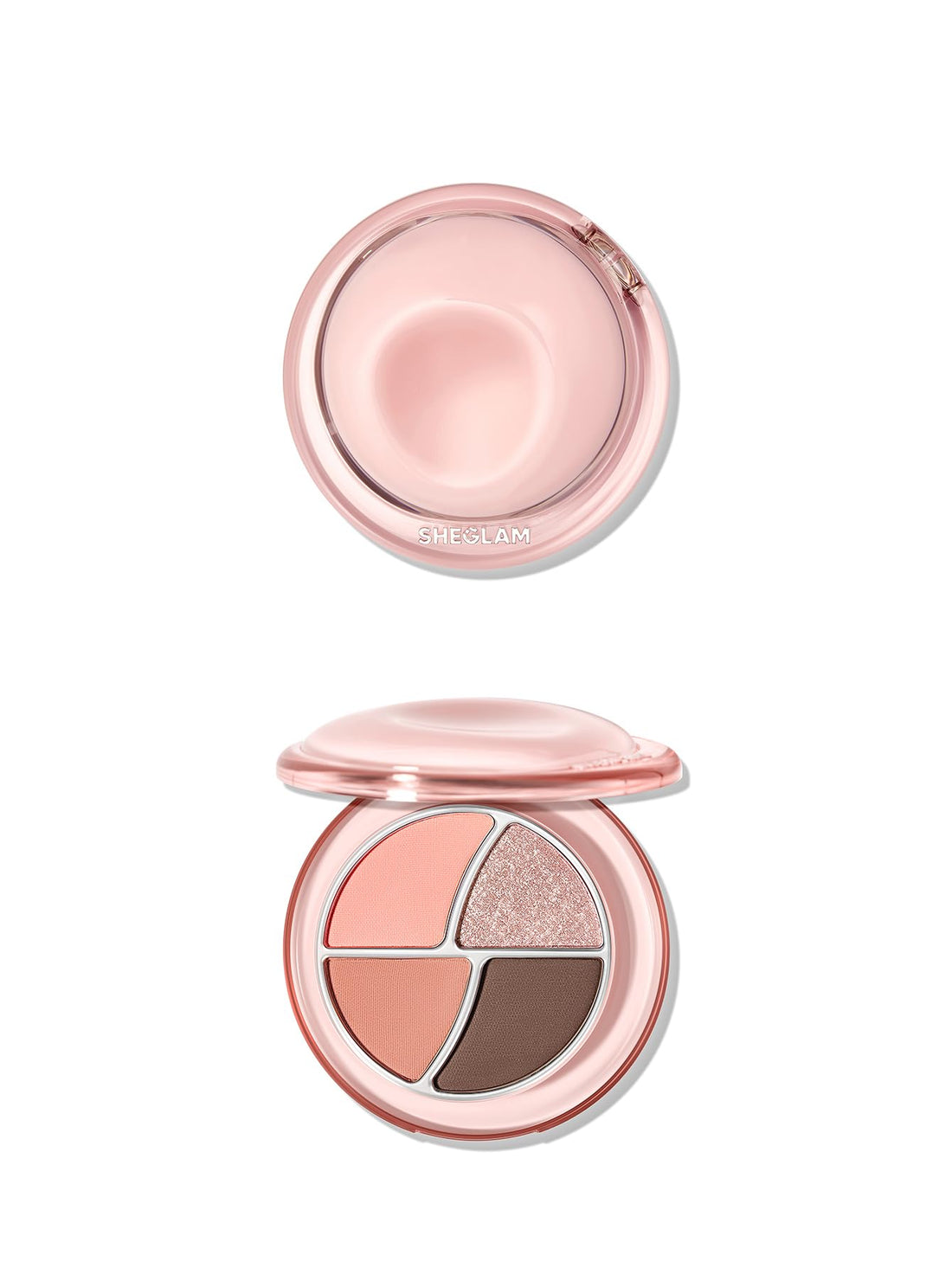 SHEGLAM Day Dreamer Mini Palette | 4 Colors Eye Shadow | Ultra Soft Matte + Fine Glitter | Portable Size - Pillow Fluff
