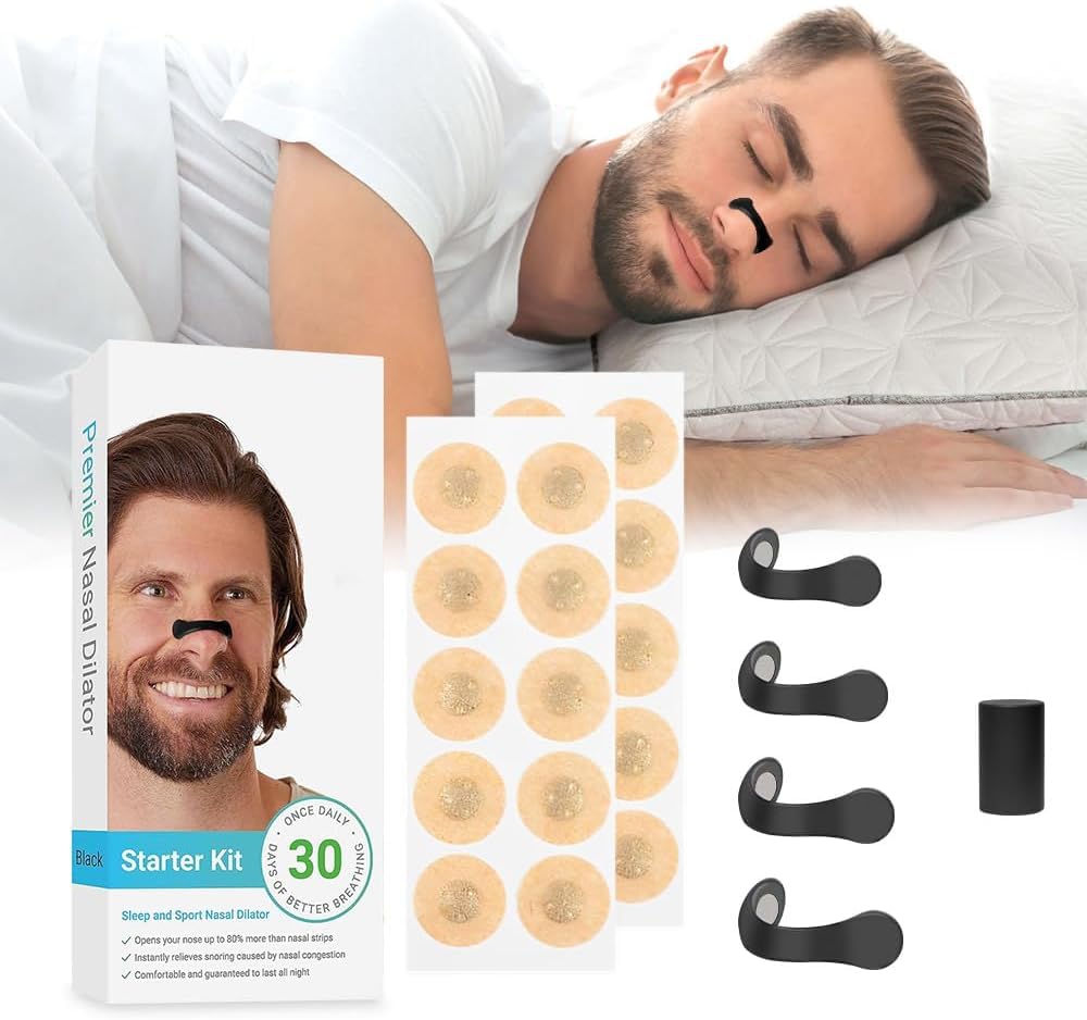 ZOZY Magnetic Nose Strips Pack of 30 Breathable Nose Plasters for Comfortable Sleep