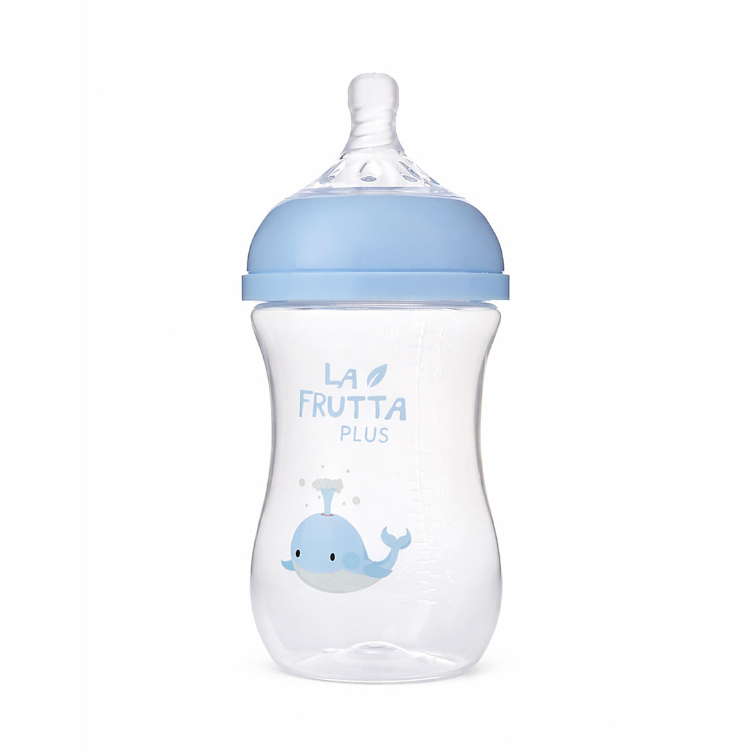 Natural Flow Baby Bottle Anti-Colic, Soft Silicone Nipple, BPA Free, Slow Flow, 0+ Months (Baby Blue, 270)
