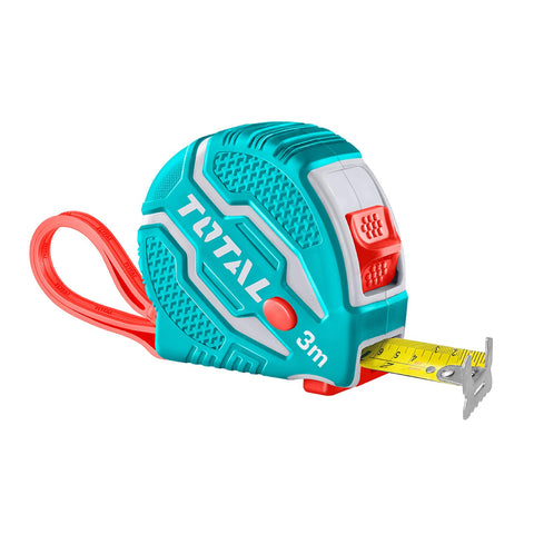 TOTAL MR LIGHT Iron Steel Measuring Tape, 3 m x 16 mm, Multicolour