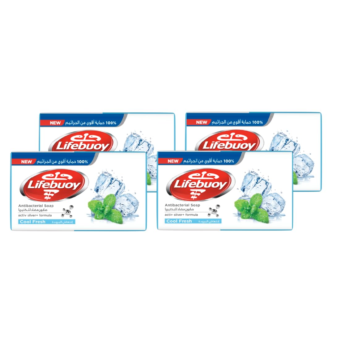 Lifebuoy Soap, Cool Fresh, Pack of 4 X 175 gm